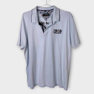 Camberabero Men Polo Sz XXL Blue Cotton Embroidery New Zealand Shirt Rugby Sport